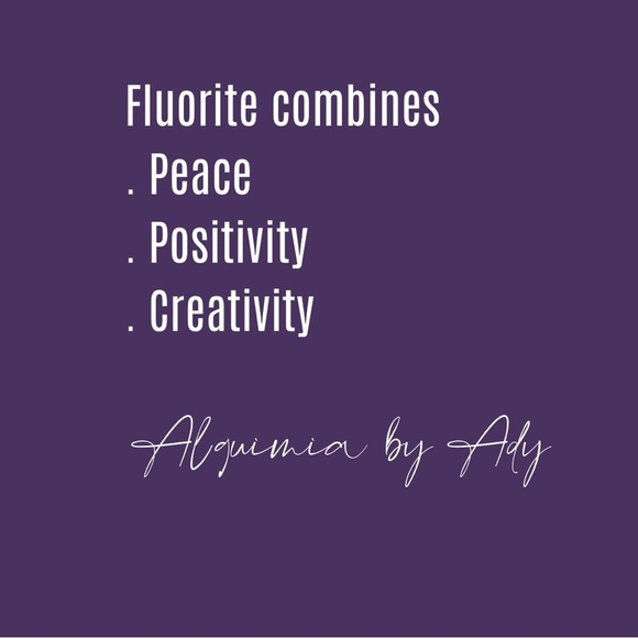 Fluorite beaded bracelet hope joy and creativity healing crystals 8mm - Picture 6 of 7